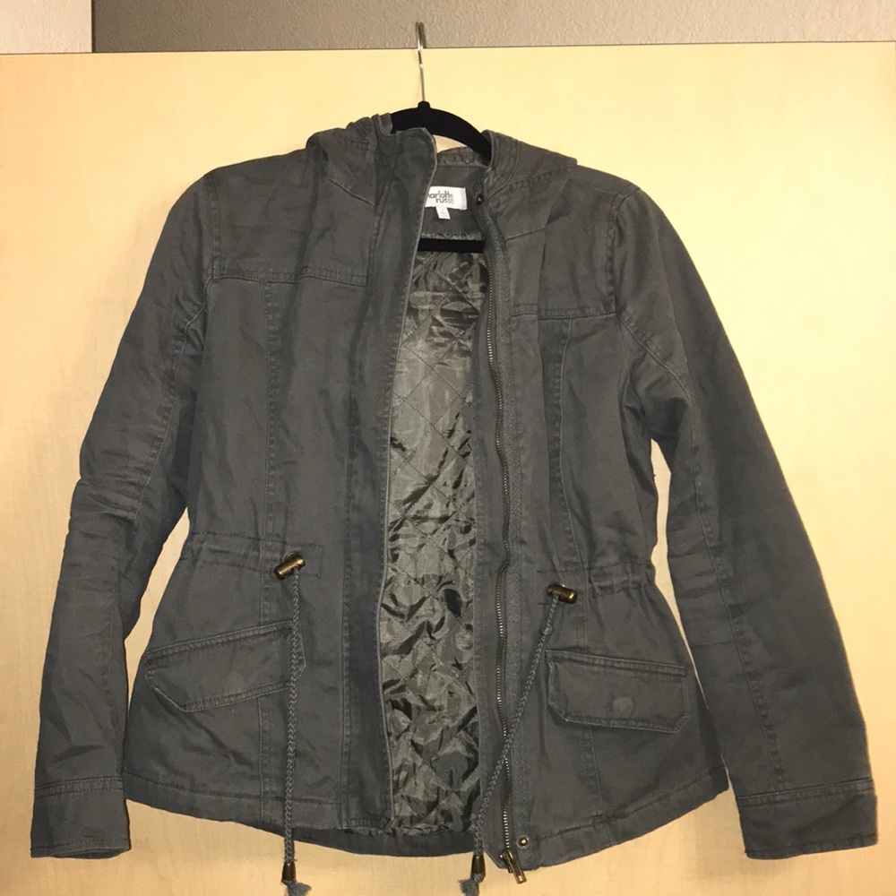 Dark Green thick jacket from Charlotte Russe